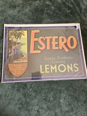 Vintage Original Sunkist Orange Crate Label